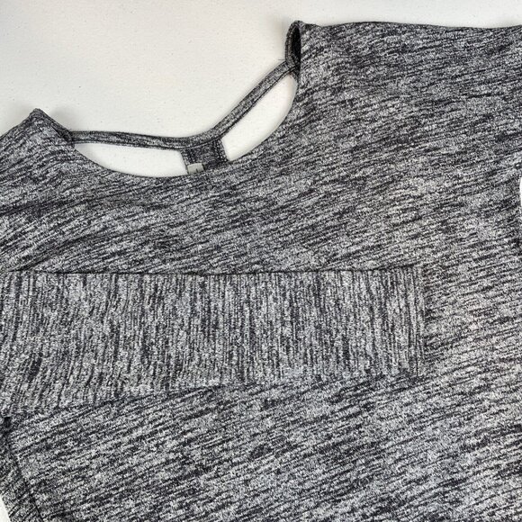 Athleta Pose Open Shirt Women's Size Extra Small Gray Poly Modal Stretch Comfort - Picture 1 of 10